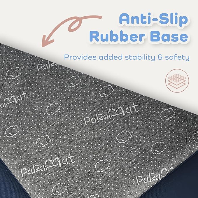 1.3" Thick Educational Baby Floor Play Mat 59x79, Basic Padded Memory Foam Kids Mat, Non-Slip Plush Playmat for Nursery Playroom Classroom (Planet)