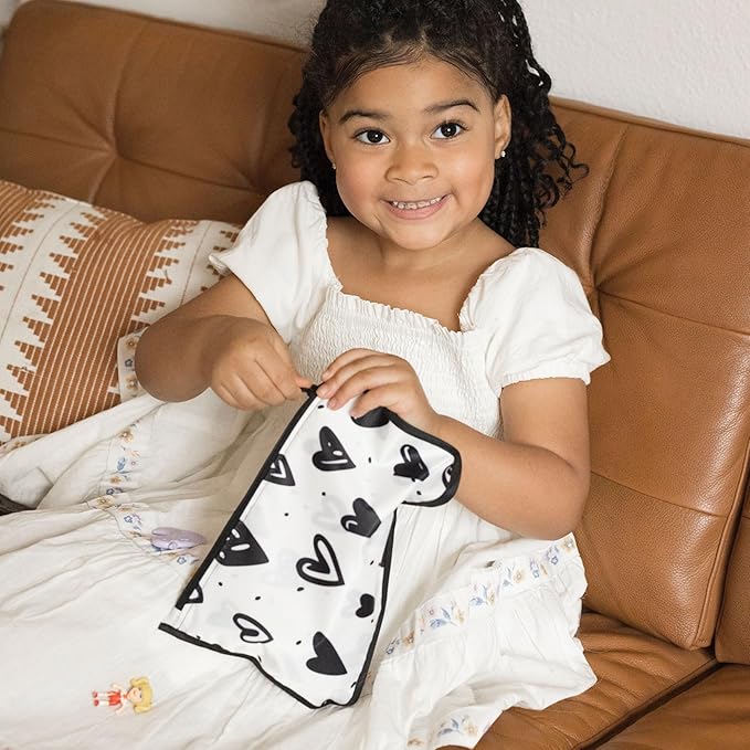 Tiny Twinkle Mess-Proof Travel Bags | TSA Airline Compliant, Zipper Closure, Clear Front Pouch, Diaper Bag Packing, Toiletry or Makeup Cosmetics Organizer