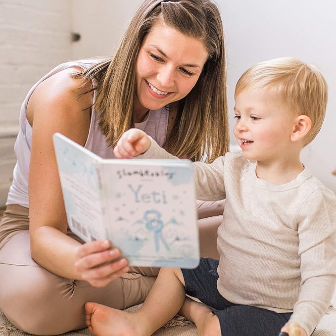 Slumberkins Yeti Snuggler & 2 Board Books Complete Set Bundle | Promotes Mindfulness & Emotional Regulation | Social Emotional Development (Yeti Snuggler Plush + 2 Board Books)