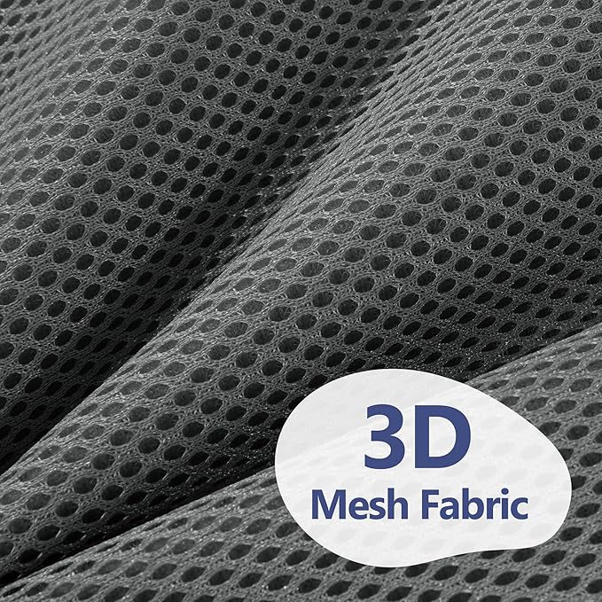 MABOZOO Bath Cushion for Tub with Powerful 4 Non-Slip Suction Cups,Quick Dry Mesh Bathtub Mat,Spa Pillow Bath Accessories for Adults Indoor Outdoor (Gray)