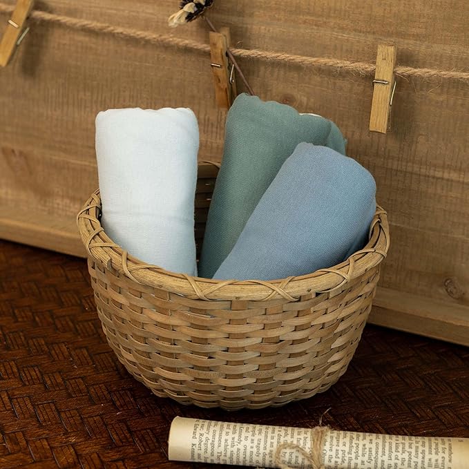 GLLQUEN BABY Girl Swaddles 0-3 Months - 3 Pack Baby Swaddles Sack for Newborn, Infant Sleep Sack, Easy Swaddling Wrap, Tranquil Blue, Nursery Swaddle Blankets Essentials