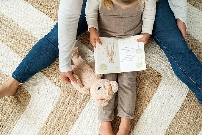 Slumberkins 14" Honey Bear Kin & 2 Board Books Complete Set Bundle | Promotes Gratitude, Respect & Sharing | Social Emotional Tools for Ages 0+ (Honey Bear Kin Plush + 2 Board Books)