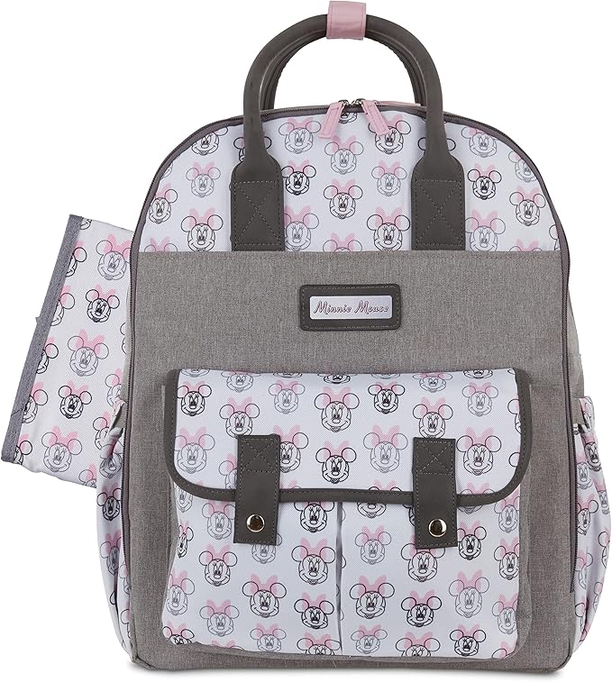 Disney Baby Diaper Bag, Minnie Mouse Double Handle, Backpack