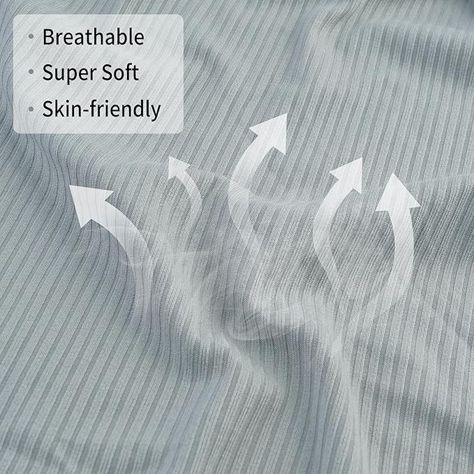 Viviland Jersey Swaddle Blanket, Ultra Soft Stretchy Receiving Blanket, Newborn Swaddle Wrap for Boys & Girls, 40 x 30 inches, 2 Pcs