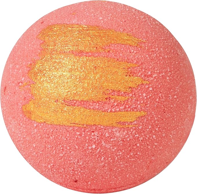 ANIHANA Bath Bomb with Coconut Oil, Paraben Free, Hand-Crafted Luxury Fizzers, Refreshing Peach Smoothie Scent, 6.3 oz