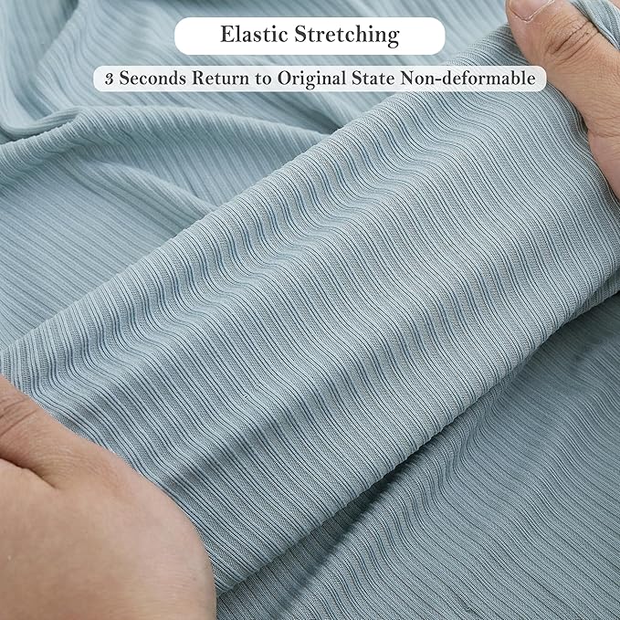 Viviland Jersey Swaddle Blanket, Ultra Soft Stretchy Receiving Blanket, Newborn Swaddle Wrap for Boys & Girls, 40 x 30 inches, 2 Pcs