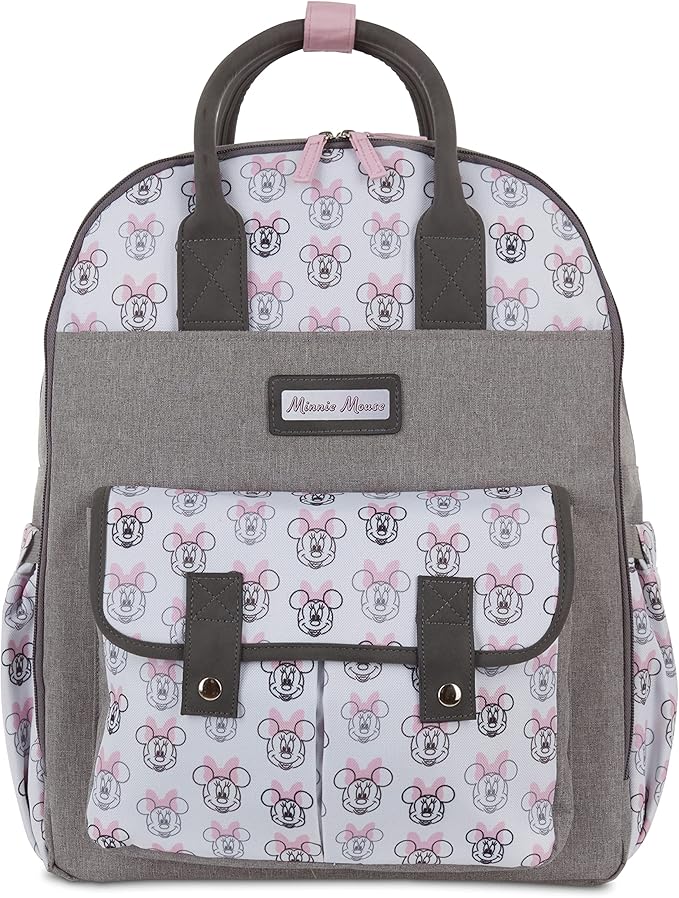 Disney Baby Diaper Bag, Minnie Mouse Double Handle, Backpack