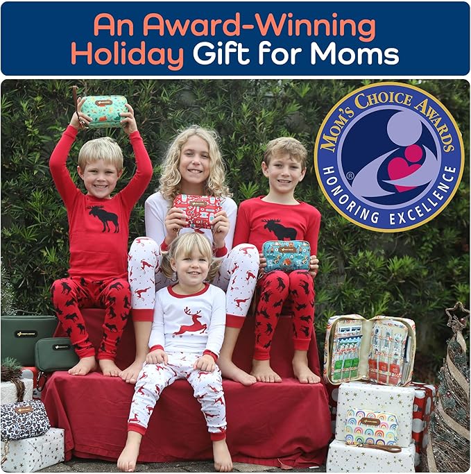 KeepGoing Travel First Aid Kit for Kids – 130 Pc. for Car, Home, Purse, Diaper Bag & Backpack with Latex-Free Bandages - Mini First Aid Kit Travel Size TSA-Approved