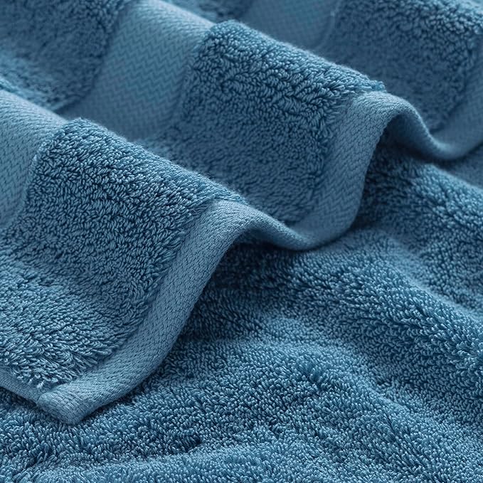 TOWELTIQUE- Organic Cotton Luxury Bath Towels Pack of 4 GOTS & Oeko- TEX Certified | Premium Soft, Absorbent & Quick-Drying Towels for Bathroom, Gym, Spa & Hotel Use – Turquoise
